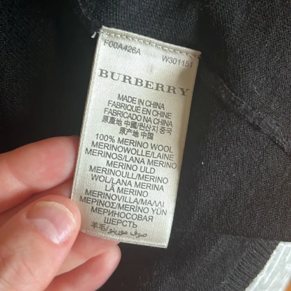 Burberry black cardigan